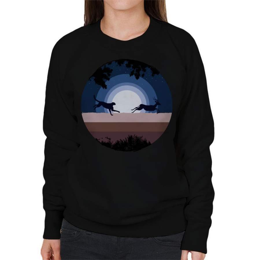 Leopard Chase Run Women’s Sweatshirt