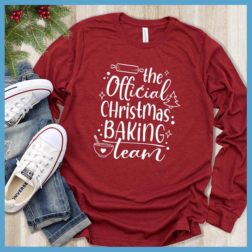 The Official Christmas Baking Team Long Sleeves Designed By Shirttrendz