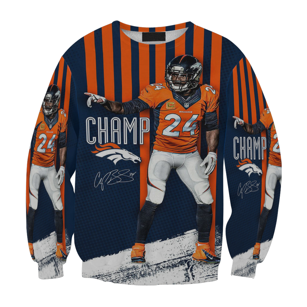 Denver Broncos Champ Bailey1 Gift For Fan 3D Full Printing Sweatshirt