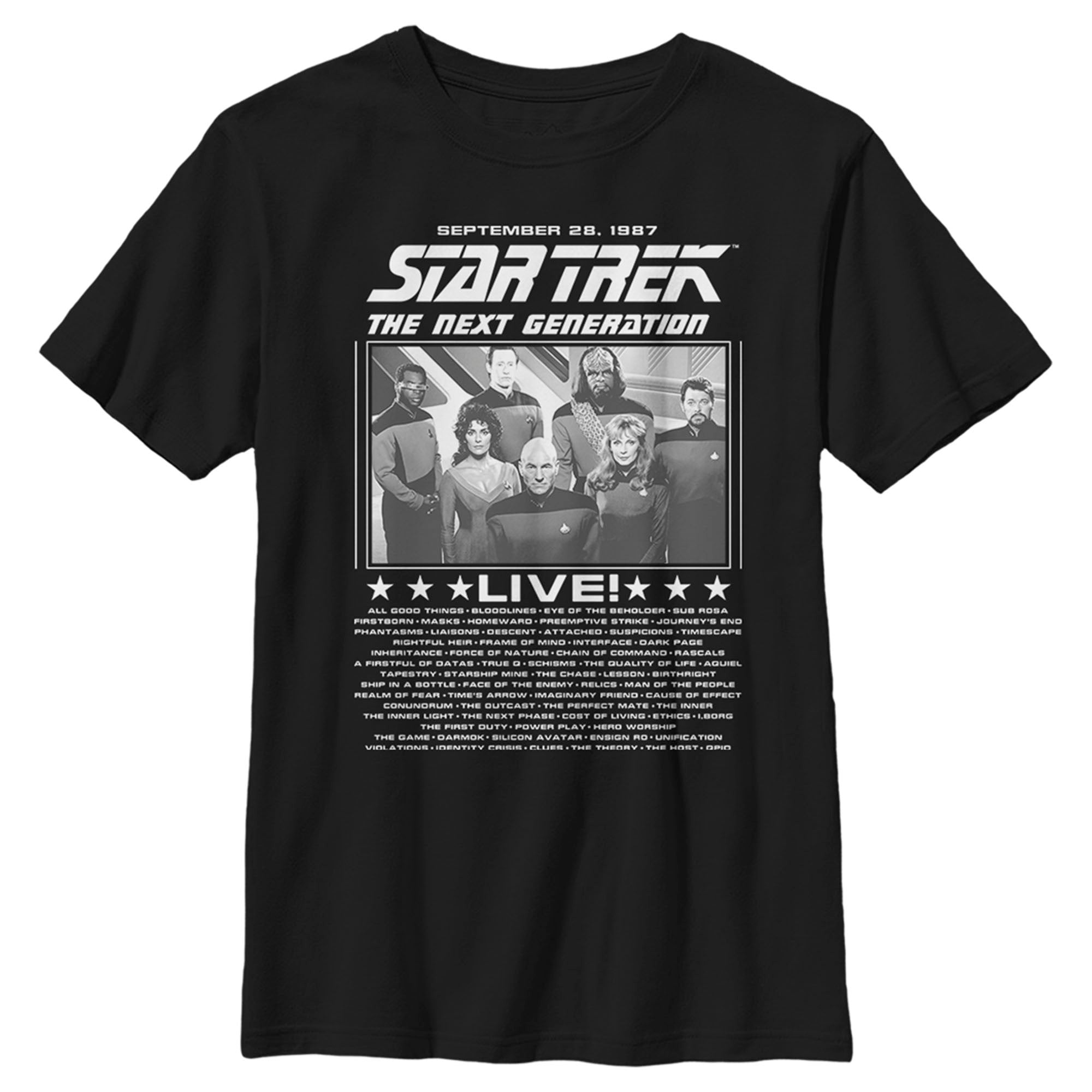 Boy’S Star Trek: The Next Generation Concert Poster T-Shirt