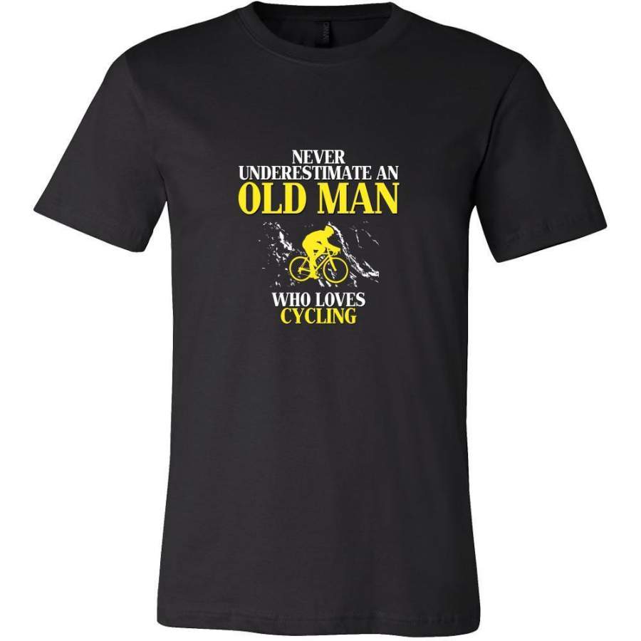 Cycling Shirt – Never underestimate an old man who loves cycling Grandfather Hobby Gift