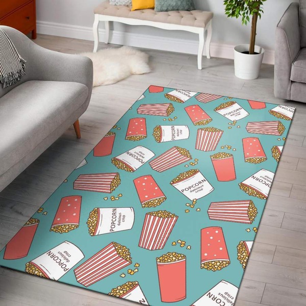 Popcorn Pastel Pattern Print Area Rug
