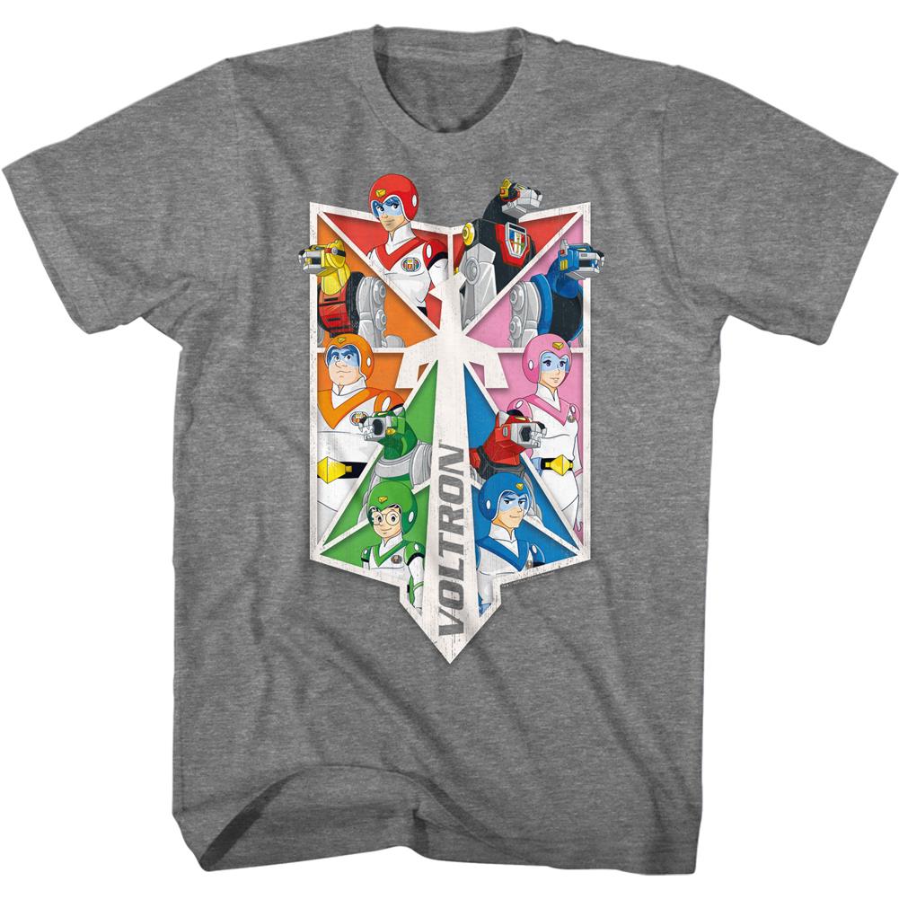 Voltron Special Order Sword Pilots And Lions Adult Short-Sleeve T-Shirt