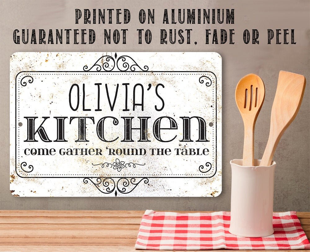 Kitchen – 8″ x 12″ or 12″ x 18″ Aluminum Tin Awesome Metal Poster