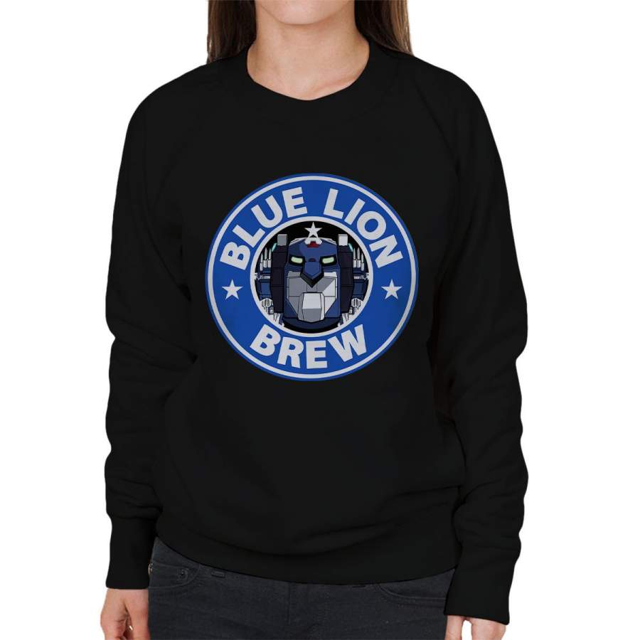 Voltron Blue Lion Brew Coffee Women’s Sweatshirt