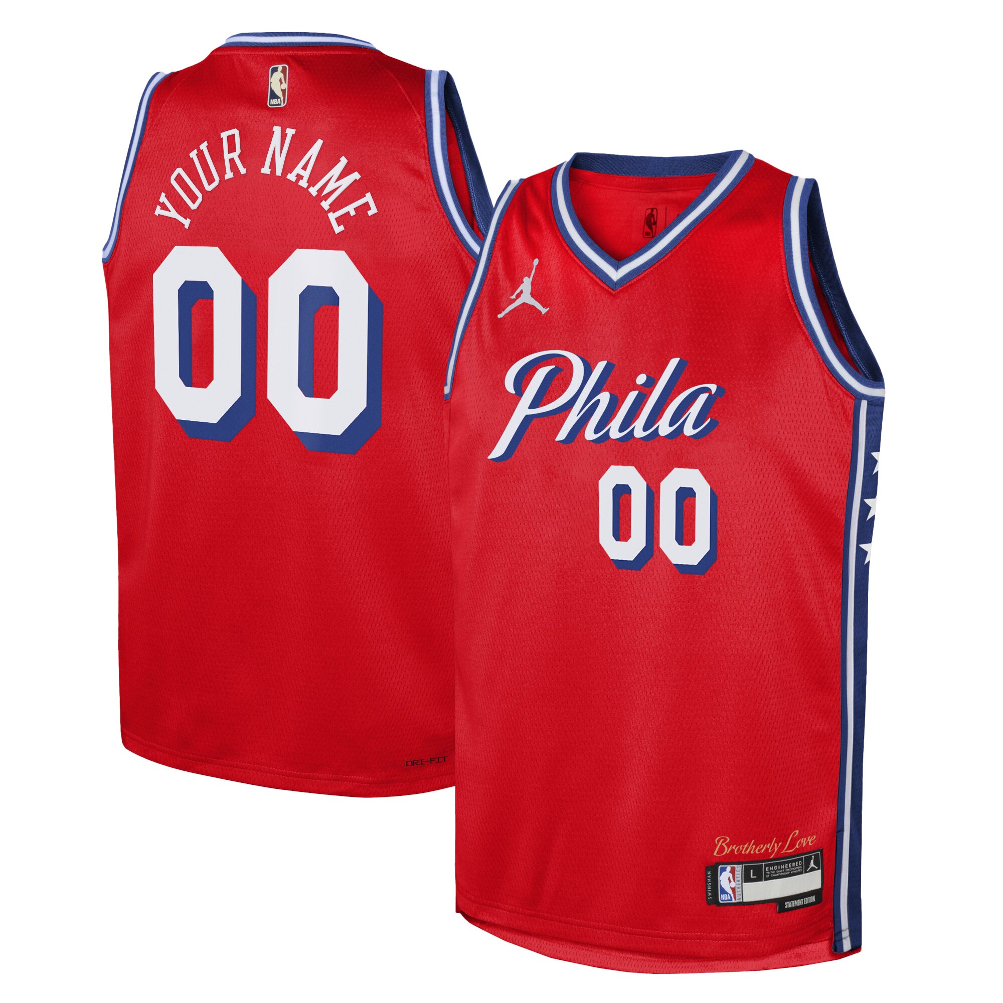 Philadelphia 76ers Jordan Statement Swingman Jersey 22 – Custom – Youth