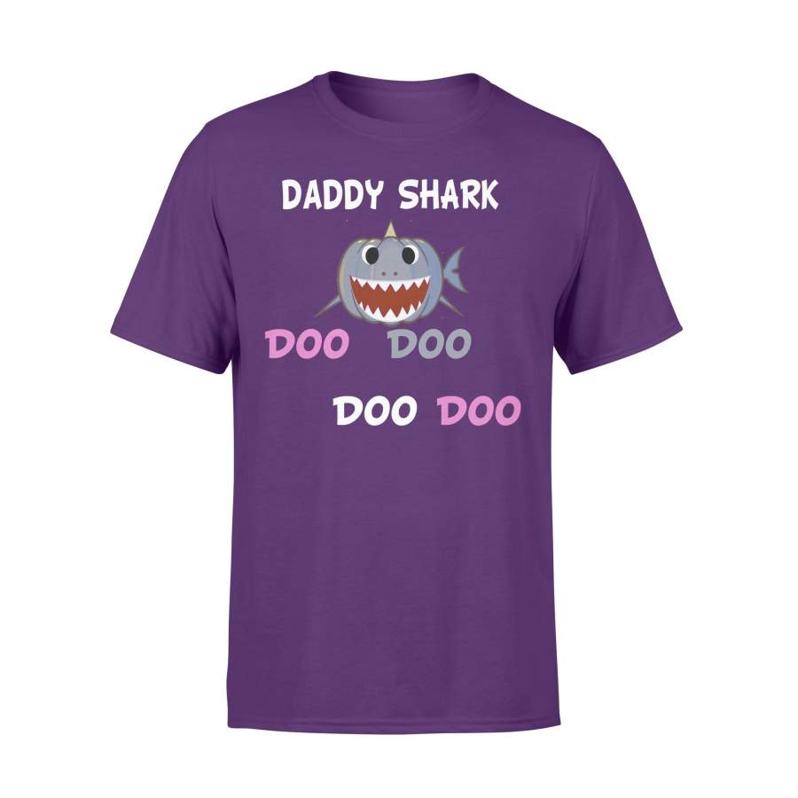 Daddy Pumpkin Shark Funny Halloween T-shirt