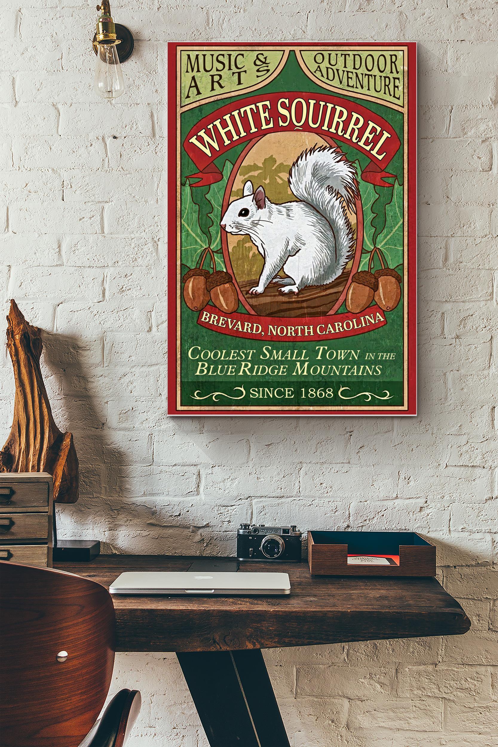 White Squirrel Poster – Animal Wall Art – Gift For Squirrel Lover, Wild Animal Protection Association (Unframed) Poster