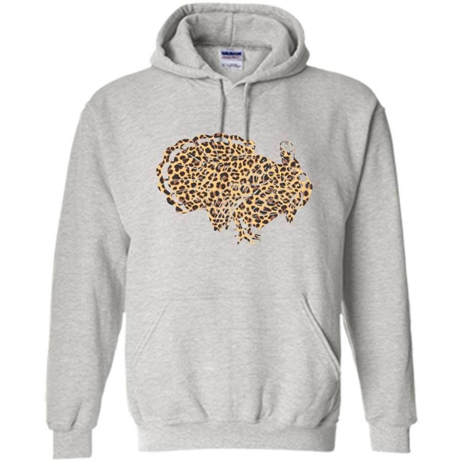 Turkey And Leopard Skin – Gildan Heavy Blend Hoodie