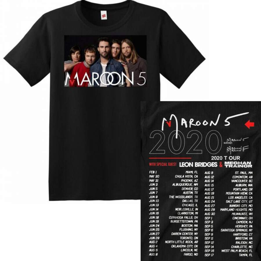 Maroon 5 Photo Poster  2020 Tour T-Shirt