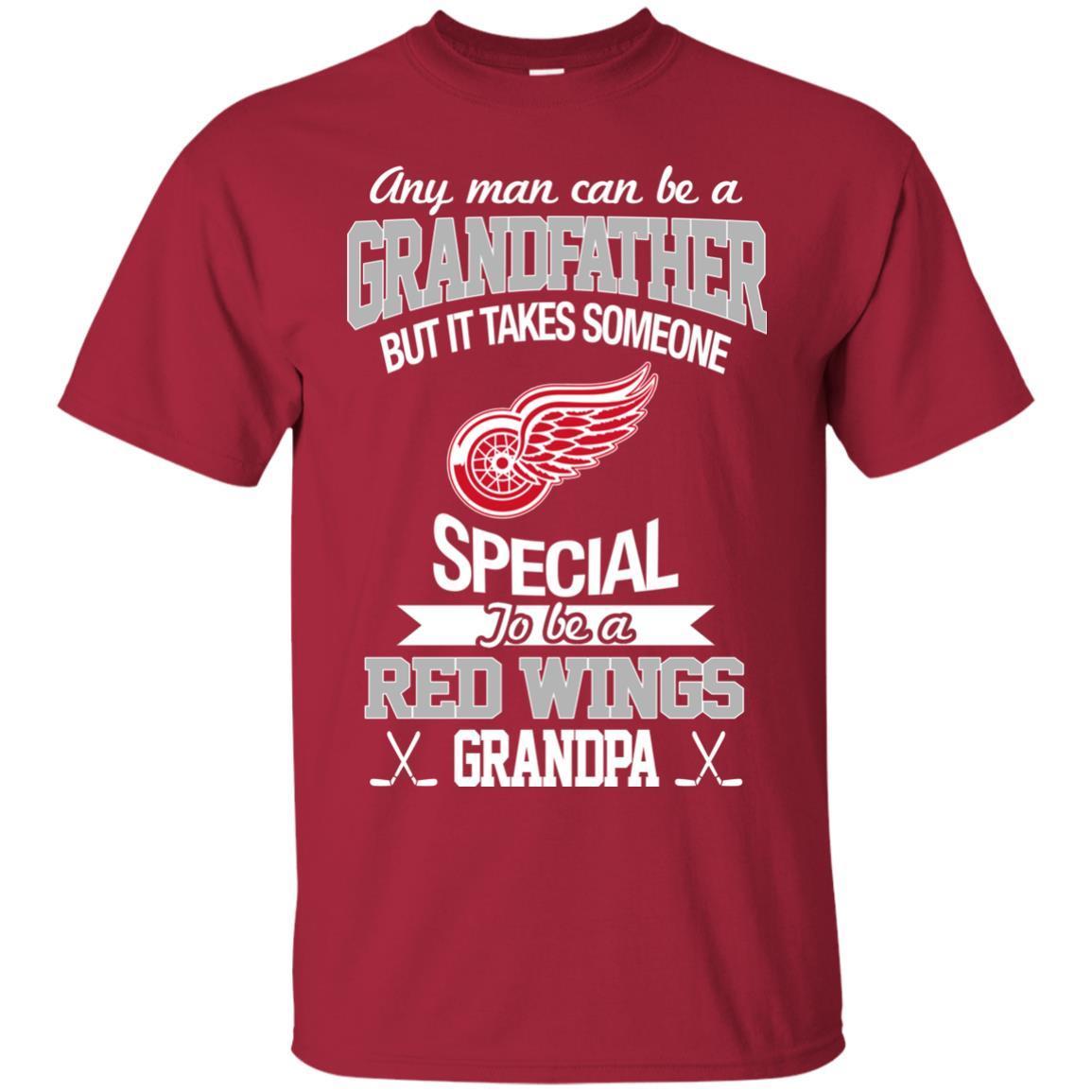 It Takes Someone Special To Be A Detroit Red Wings Grandpa Tshirt