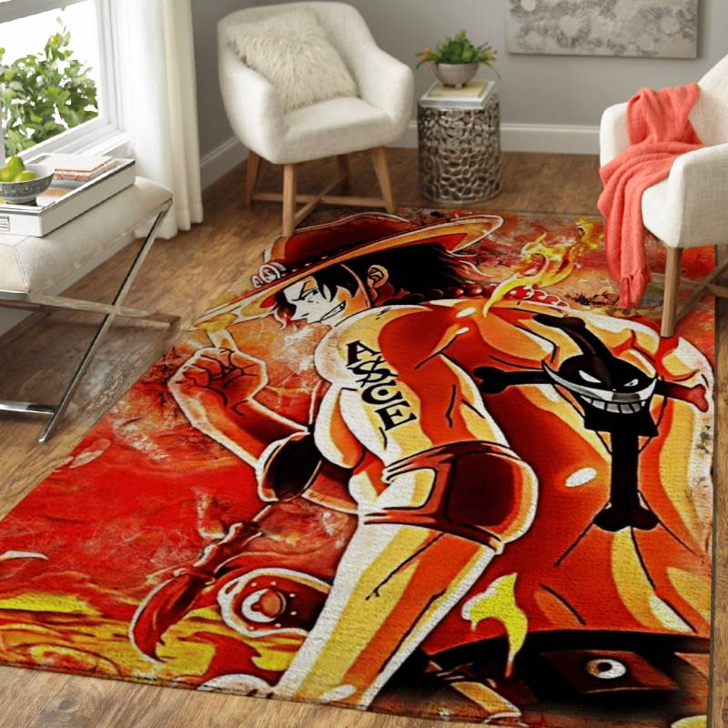 Portgas D Ace Anime One Piece Luffy Area Rug – Carpet