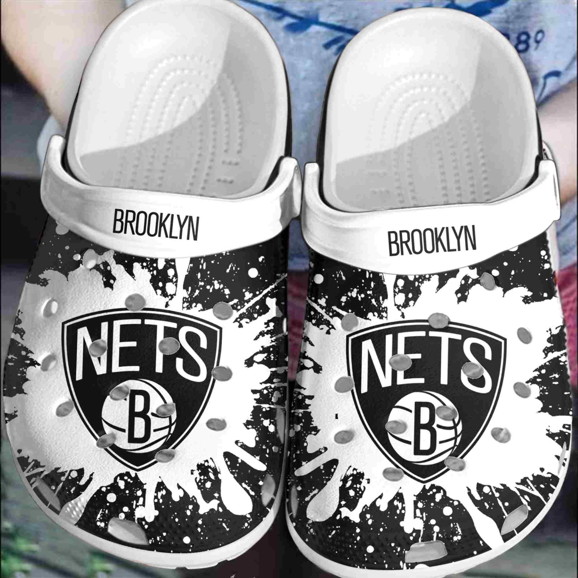 Brooklyn New York Basketball Club Crocss Shoes Clogs Crocband Comfortable For Men Women