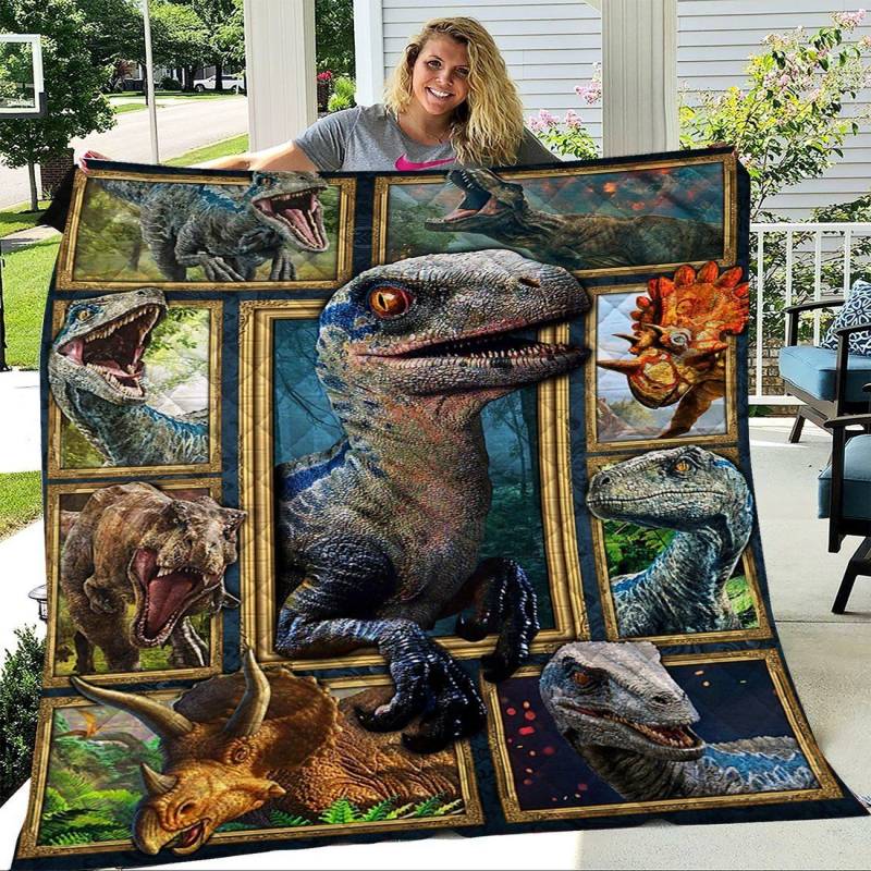 3D Dinosaur Quilt Blanket Quilting Fabric Sets