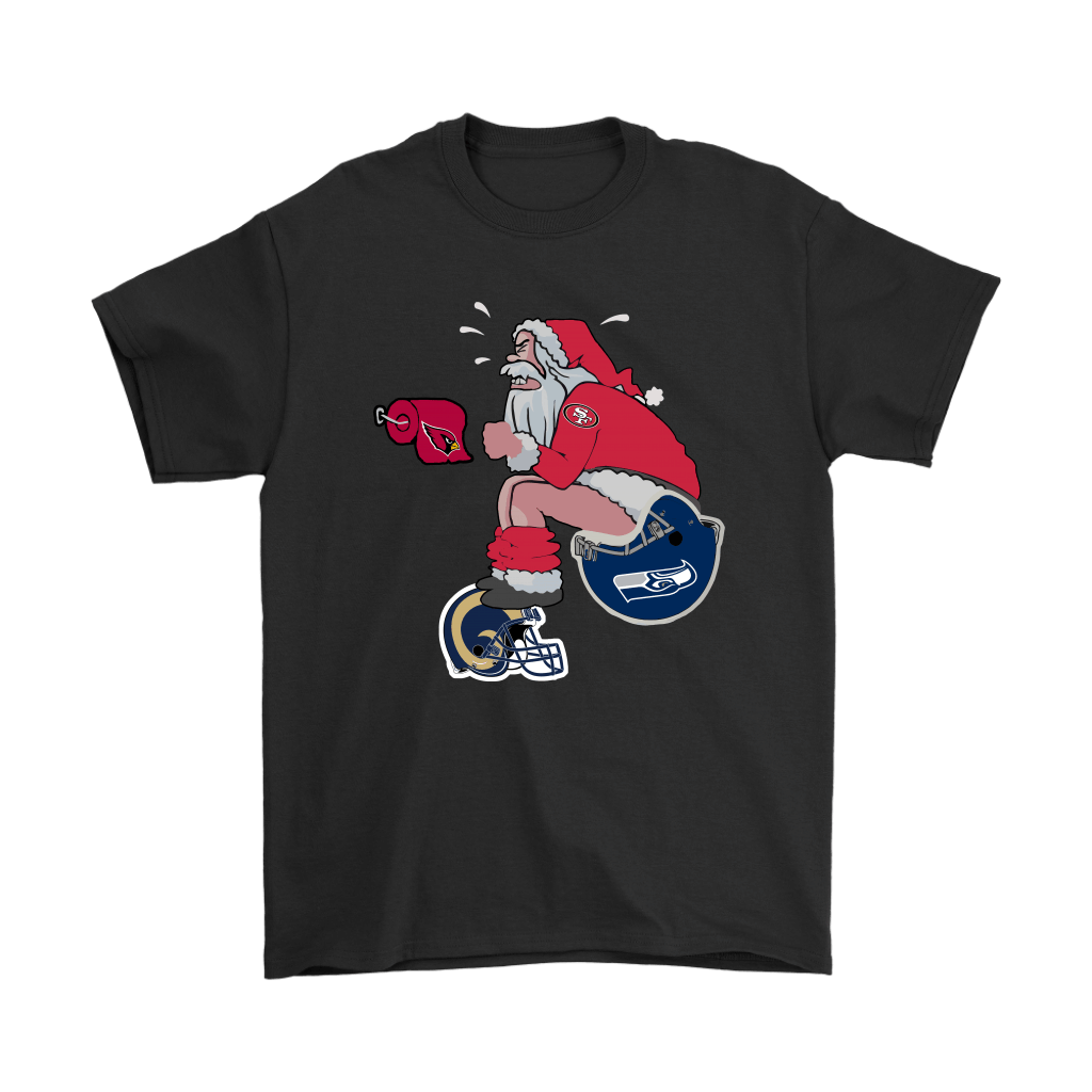 Buy Santa Claus San Francisco 49ers Shit On Other Teams Christmas Shirts