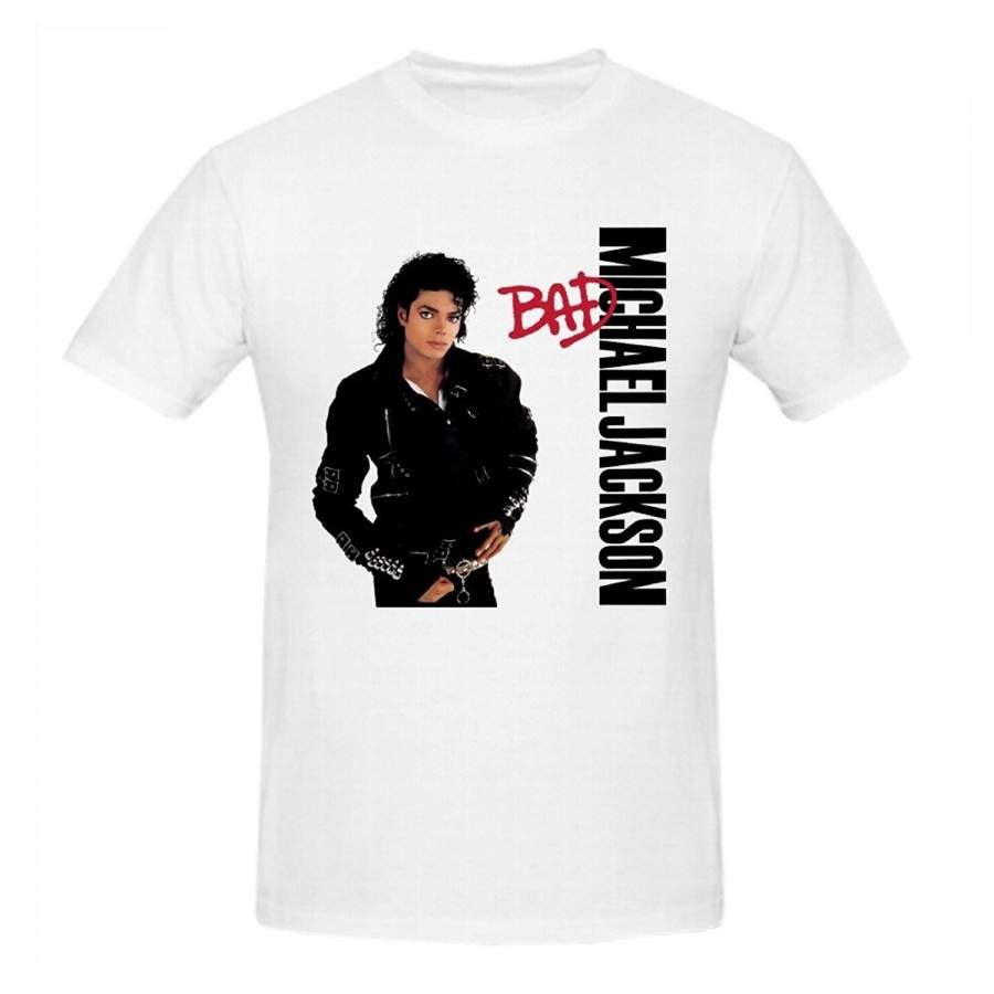 Fashion Men’s T-Shirt Men Summer T-shirt Michael Jackson Bad Graphic T Shirts for Men