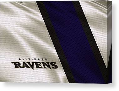 1 Baltimore Ravens Uniform Joe Hamilton Canvas Print