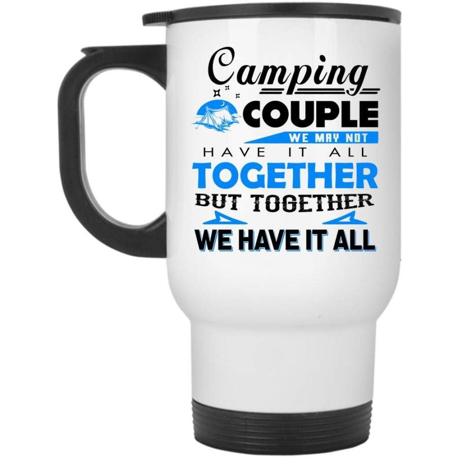 Camping Couple Cup, Funny Gift For Camper Mug (Travel Mug)