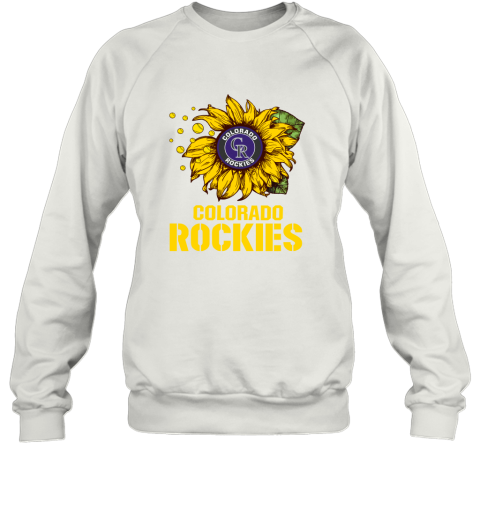 Colorado Rockiers Sunflower Baseball 2D Sweatshirt