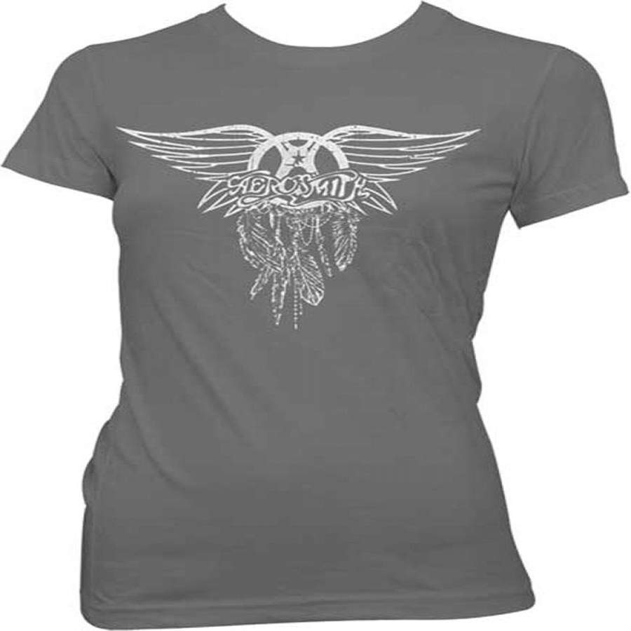 Aerosmith – Dream Catcher – Girl’s Junior Charcoal t-shirt