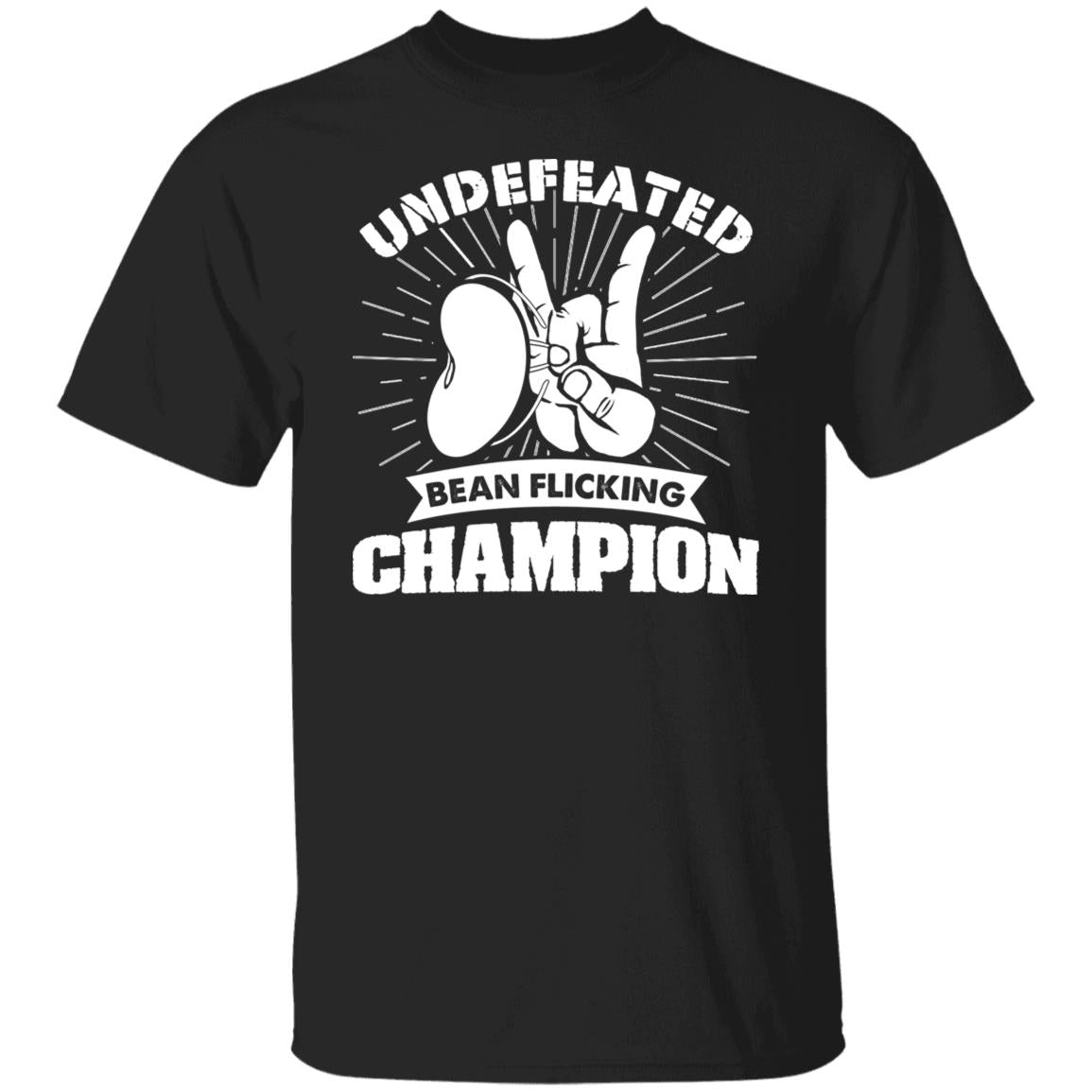 Undefeated Bean Flicking Champ Cotton T-Shirt