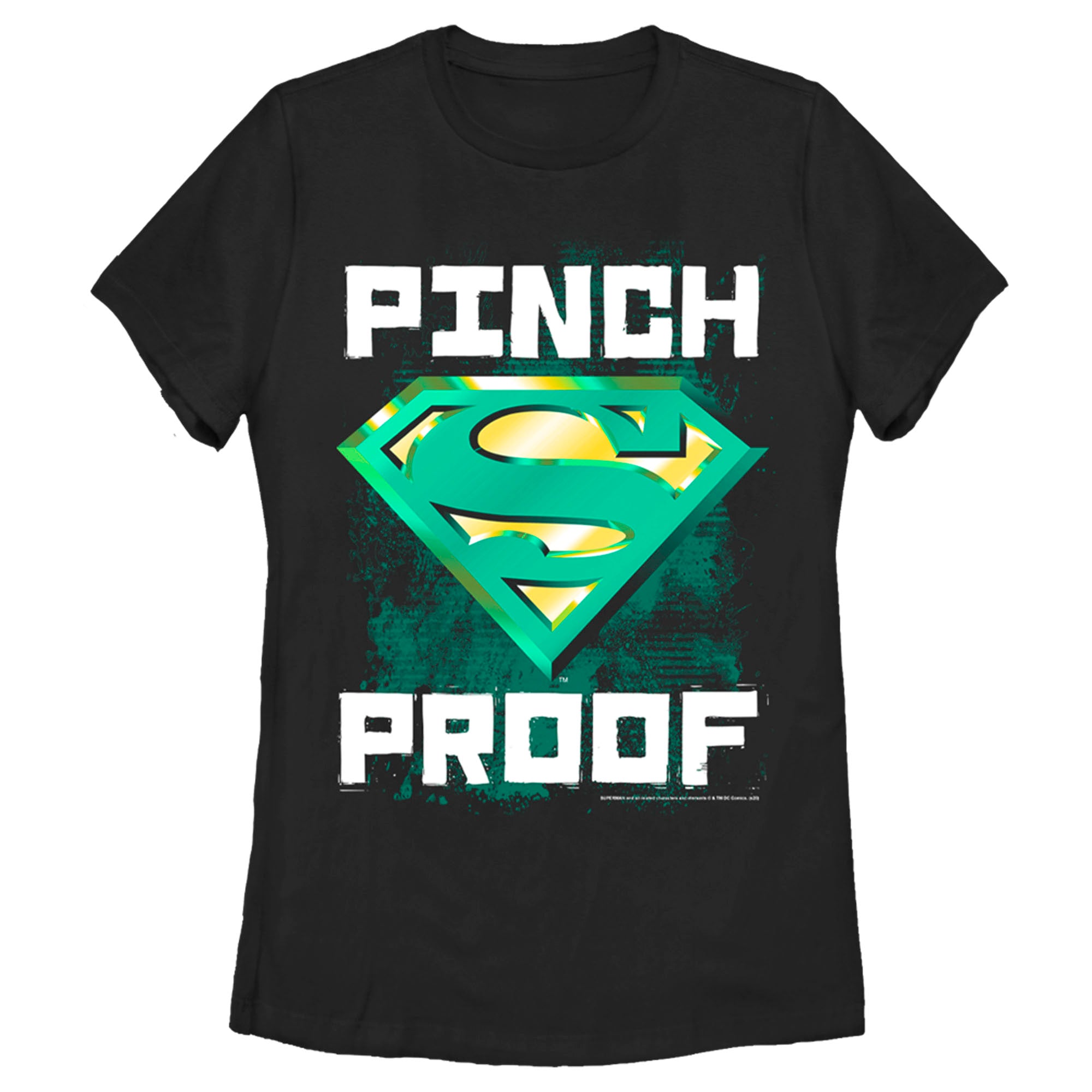 Women’S Superman St. Patrick’S Day Pinch Proof Logo T-Shirt