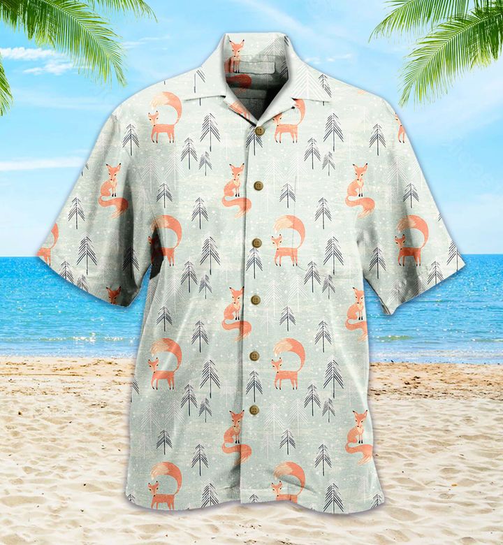 Fox Pattern Green Hawaii Shirt Lover Hawaii For Men Women Ha64025