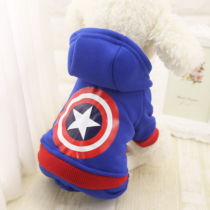 New Dog Hoodies Warm Winter Dog Clothes Fleece 4 legs Dogs Costume Cute Pet Coat Jacket Cartoon Jumpsuit Clothing for Puppy Dogs alx