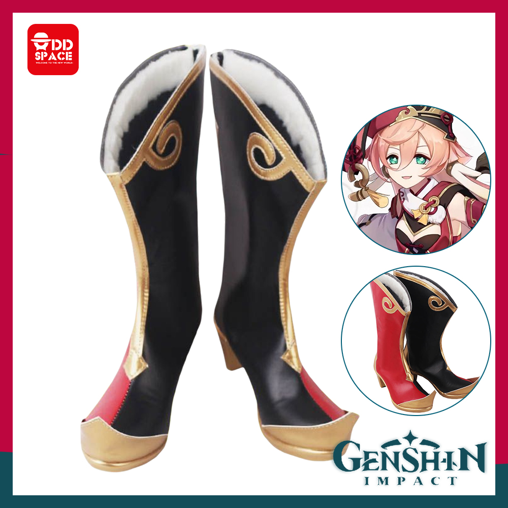 Yanfei Cosplay Genshin Impact Cosplay Costume Women Sexy Clothes Gensin Yanfei Cosplay Wig Shoes Halloween Top Skirt Full Set alx