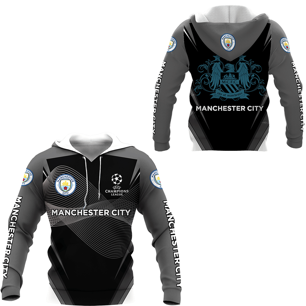 3D All Over Printed Manchester City TNT-VA Shirts Ver 2 (Grey)