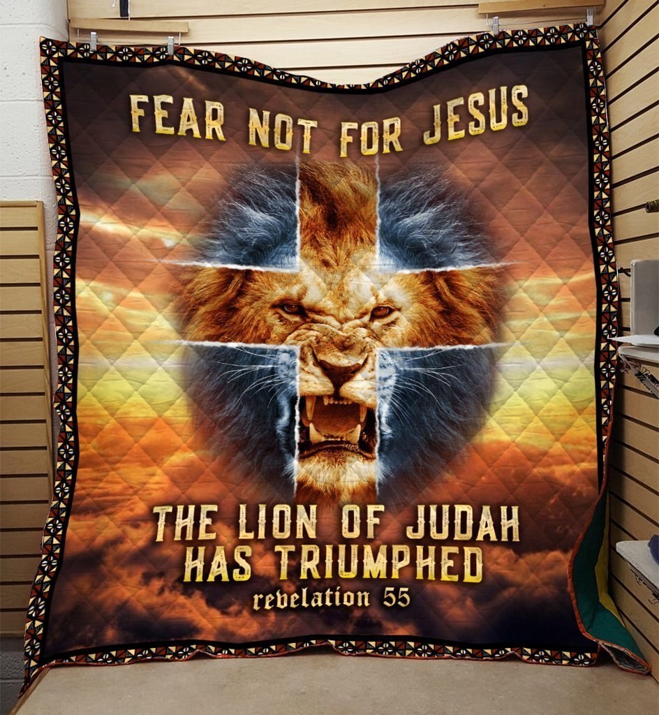 The Lion Of Judah  Quilt Blanket