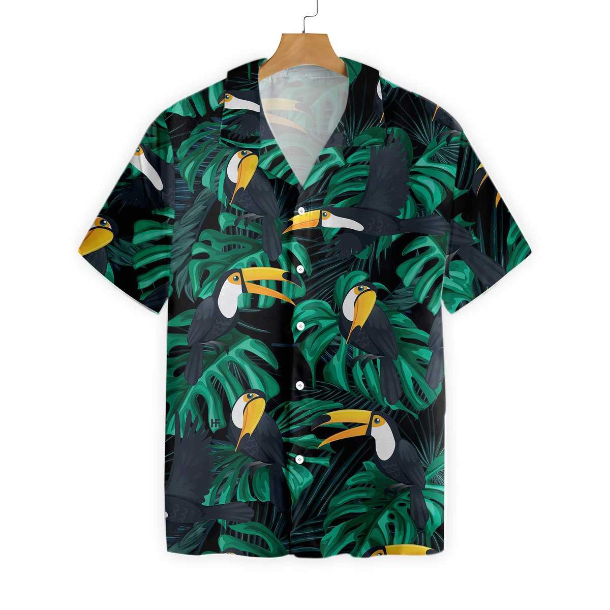 Toucan Birds Tropical Leaves Hawaiian Shirt Ha7373