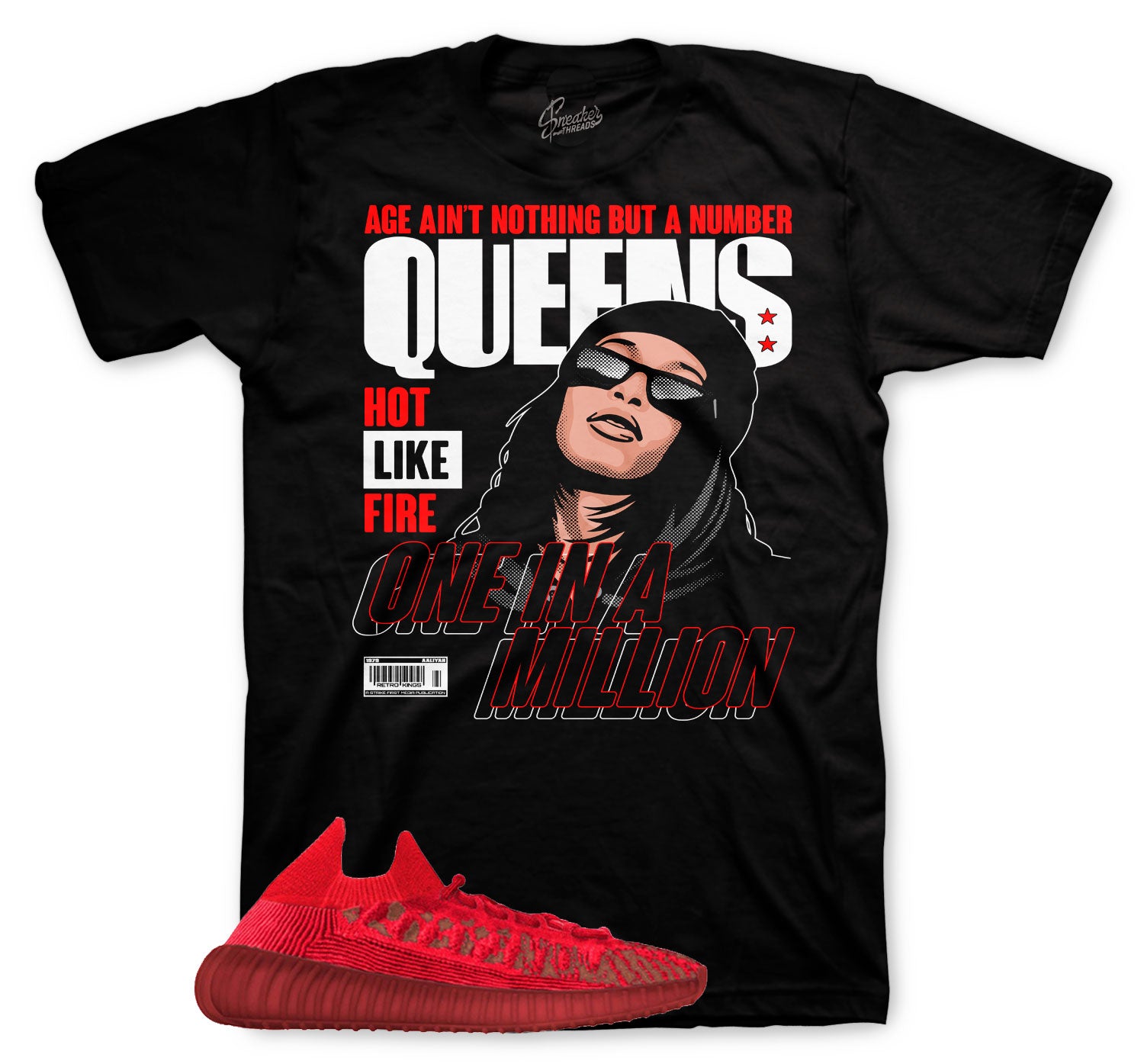 Yeezy 350 Slate Red Queens Shirt