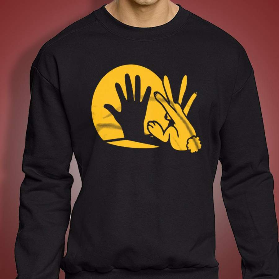 Rabbit Shadow Puppet Men’S Sweatshirt