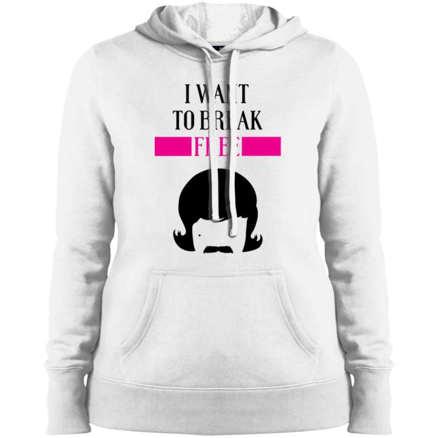 AGR I WANT TO BREAK FREE Ladies’ Pullover Hooded Sweatshirt