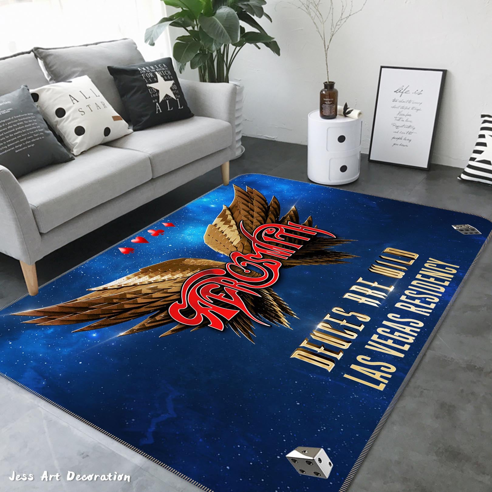 3D Aerosmith Rock Band Non-Slip Rug Mat 247