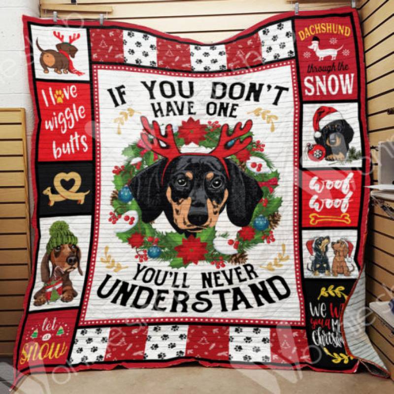 Dachshund Dog Christmas Blanket OCT0701 78O53