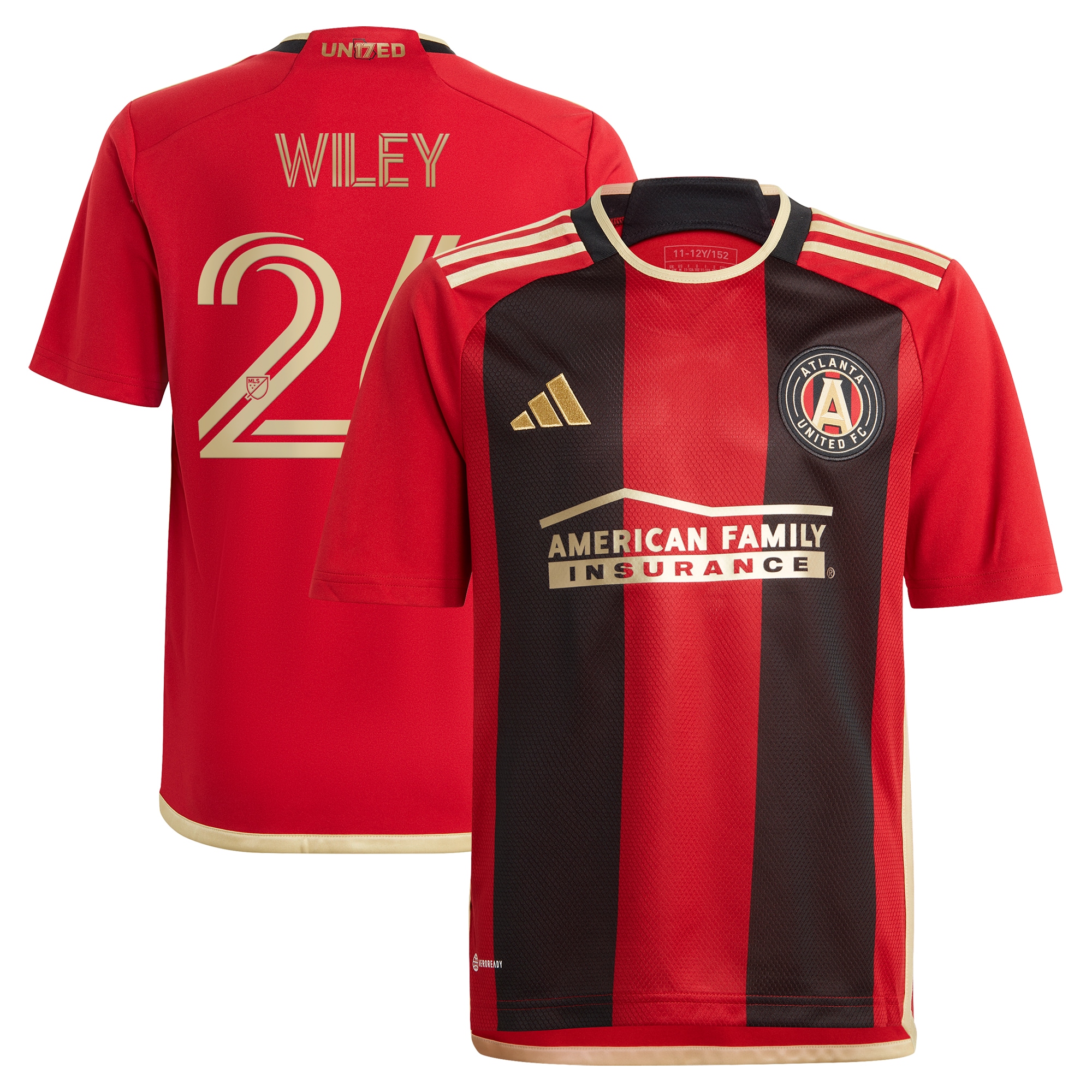 Caleb Wiley Atlanta United FC Youth 2024 The17's Kit Replica Player Jersey – Black