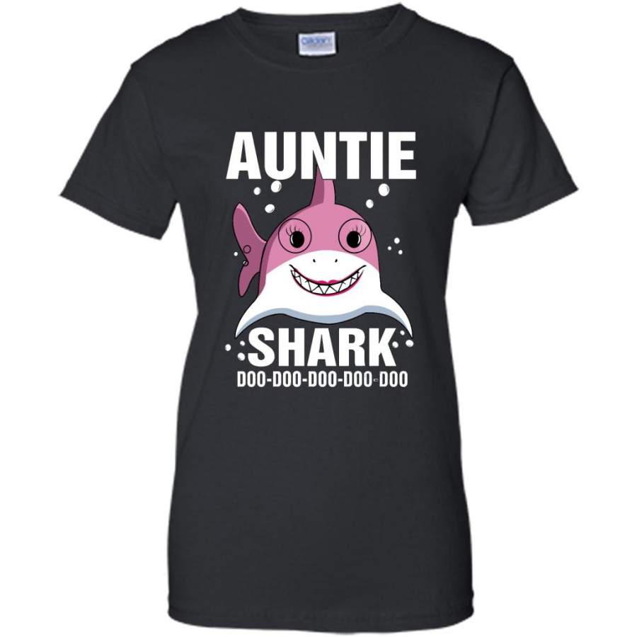 Auntie Shark Doo Doo Doo Doo Doo Doo – Gildan Women Shirt