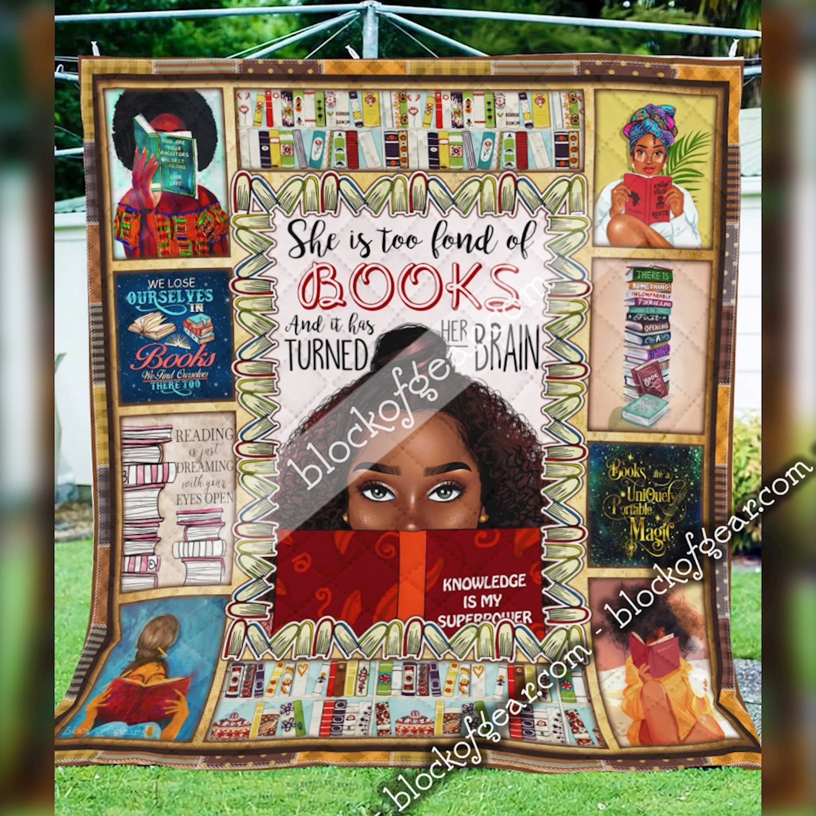 This Black Girl Loves Reading Books Quilt