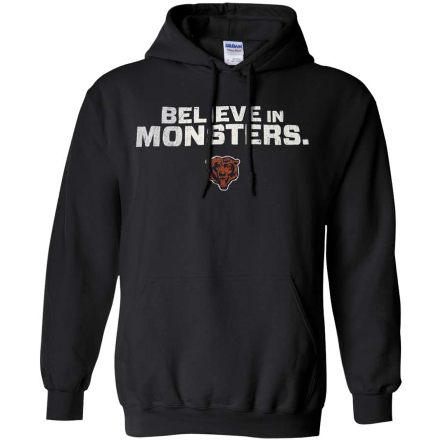 Believe In Monsters Chicago Bears Hoodie