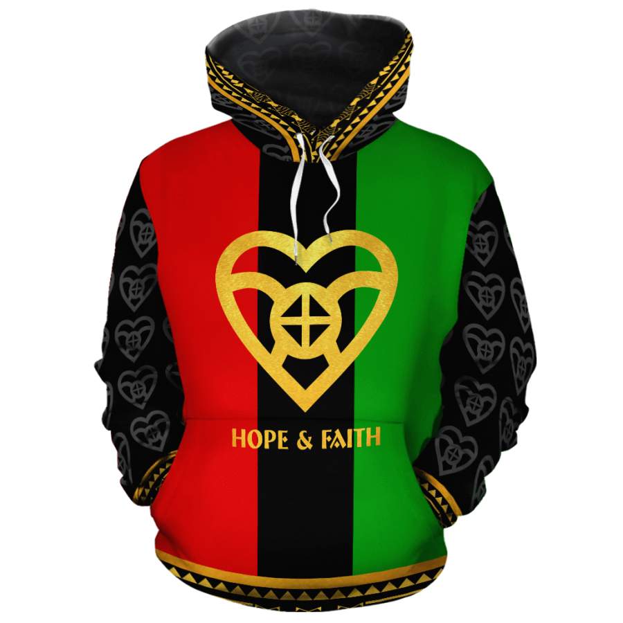 Adinkra RBG Hope All-over Hoodie