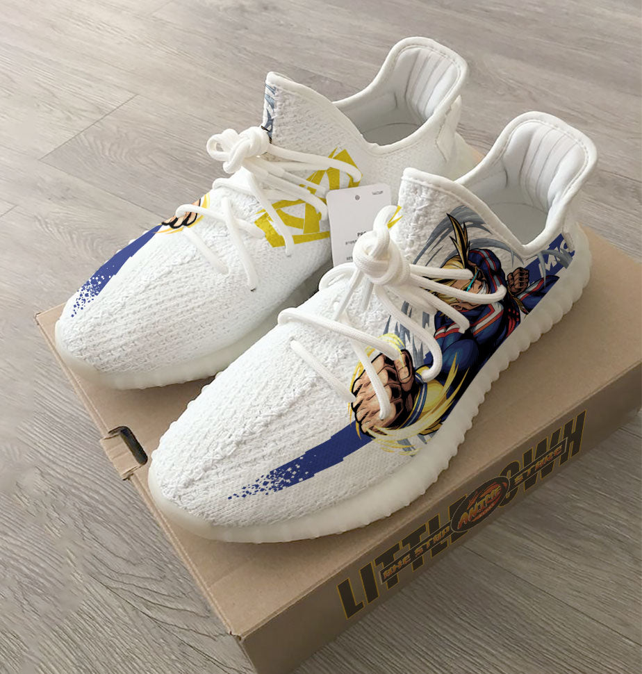 All Might Shoes Custom My Hero Academia Anime Yz Boost Sneakers