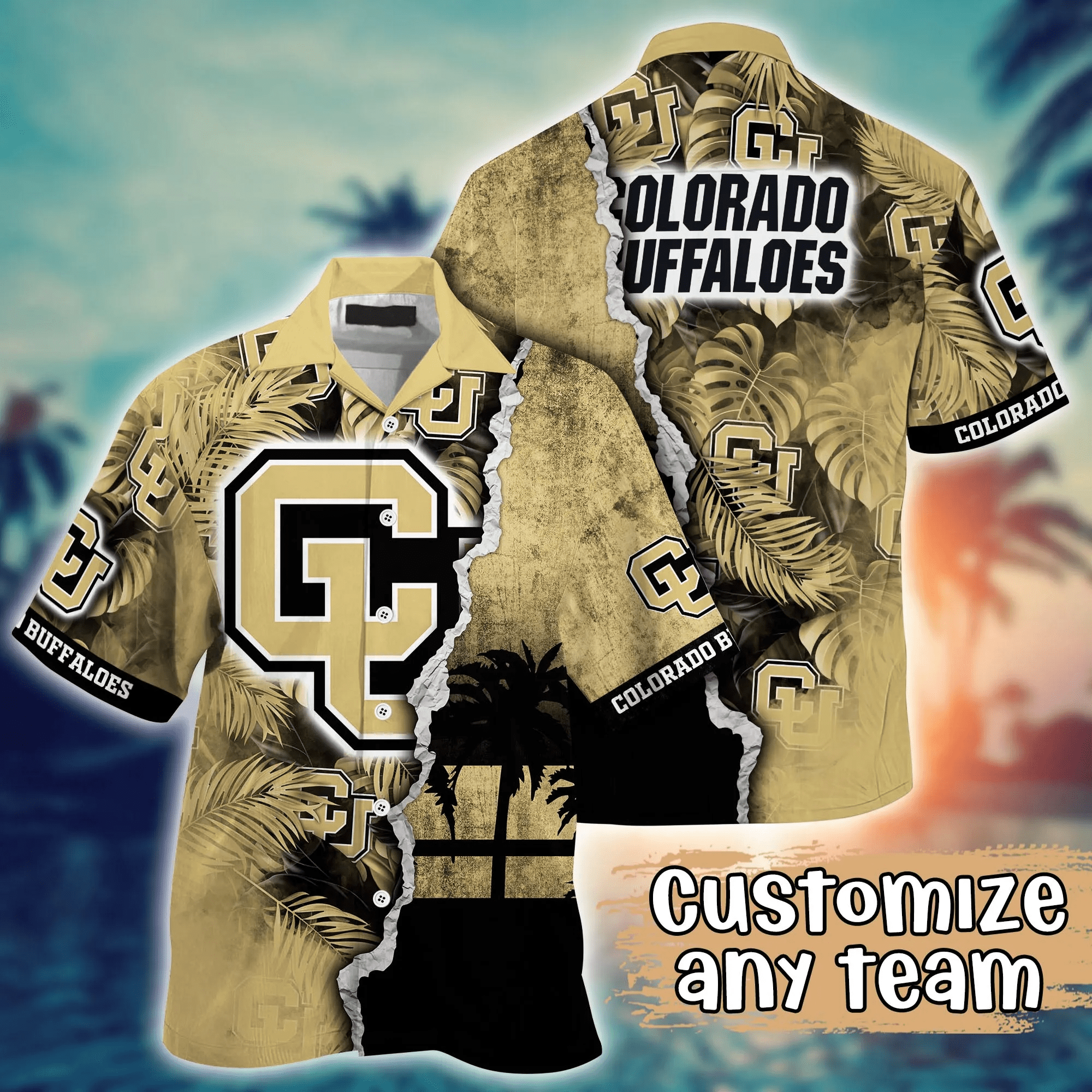 Colorado Buffaloes NCCA Hawaiian Shirt Custom Daylight Aloha Shirt