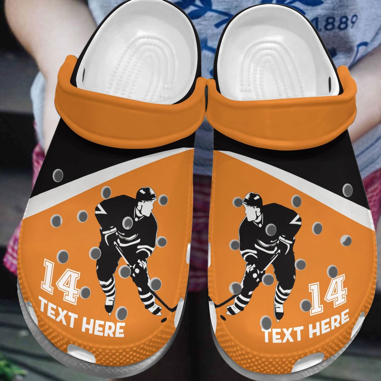 Hockey Personalized Clog, Custom Name, Text, Color, Number Fashion Style For Women, Men, Kid, Print 3D Hockey With