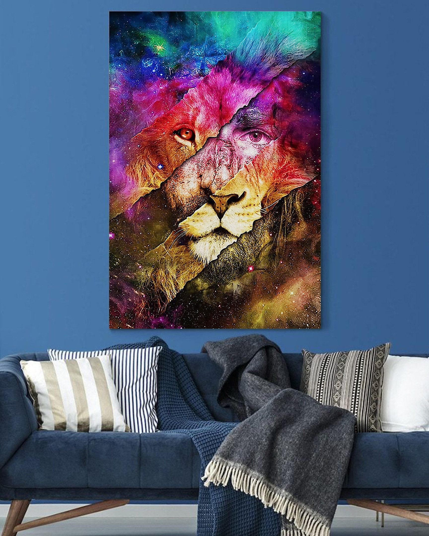 & Canvas | Lion Jesus Canvas, Believe In Jesus Canvas And Jesus Lovers, Home Decor Vertical, Jesus Christian Gift