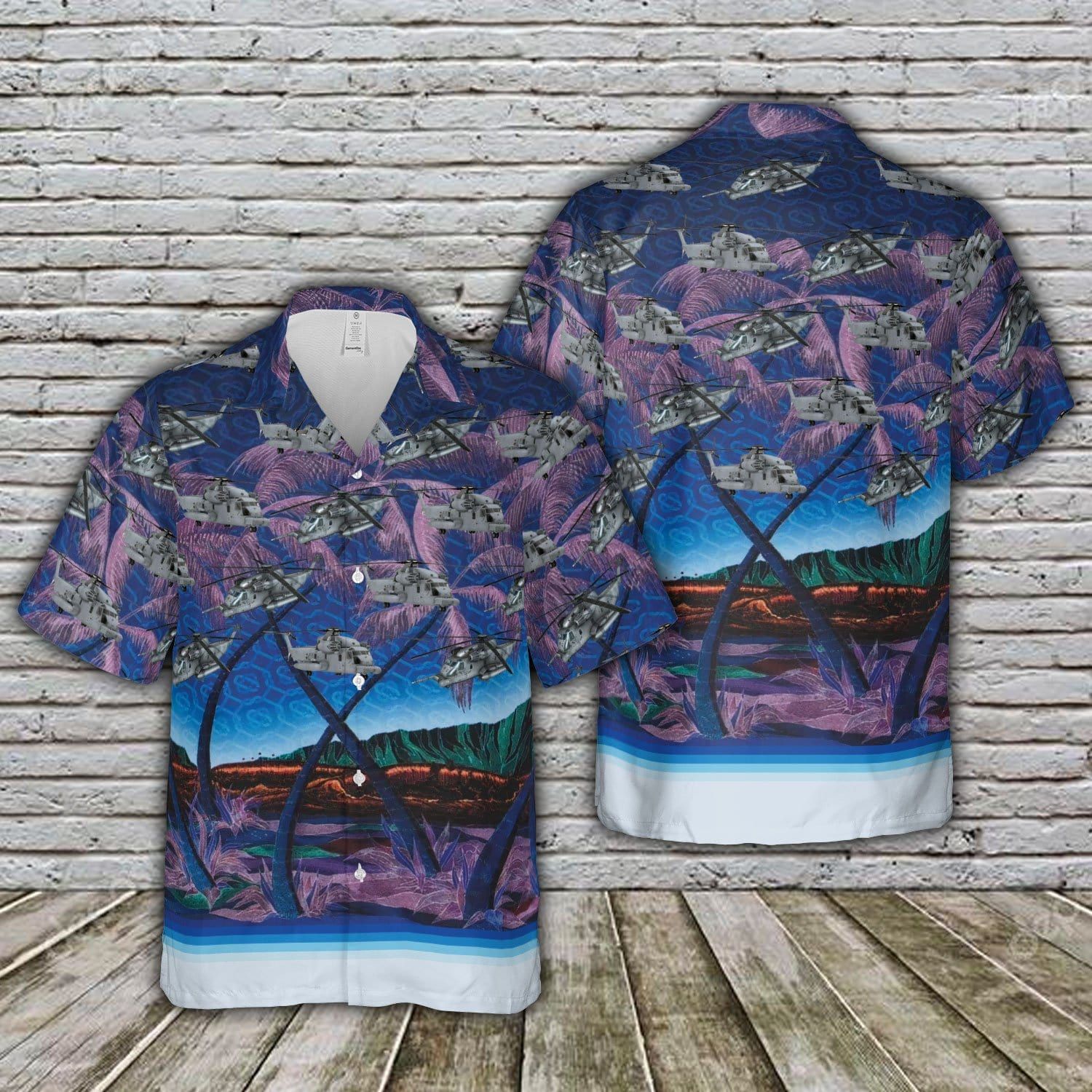 Sikorsky Pave Low Purple Unisex Hawaii Shirts Beach Short Ha62378