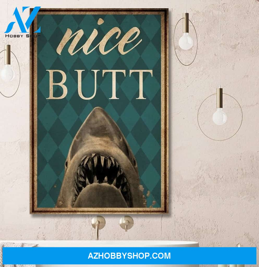 Shark Nice Butt Canvas And Poster