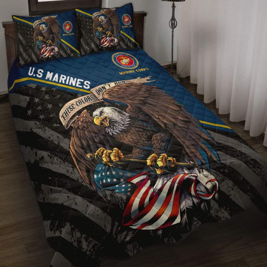 US Marine Corps Veteran Quilt Bedding Set TR2006202S