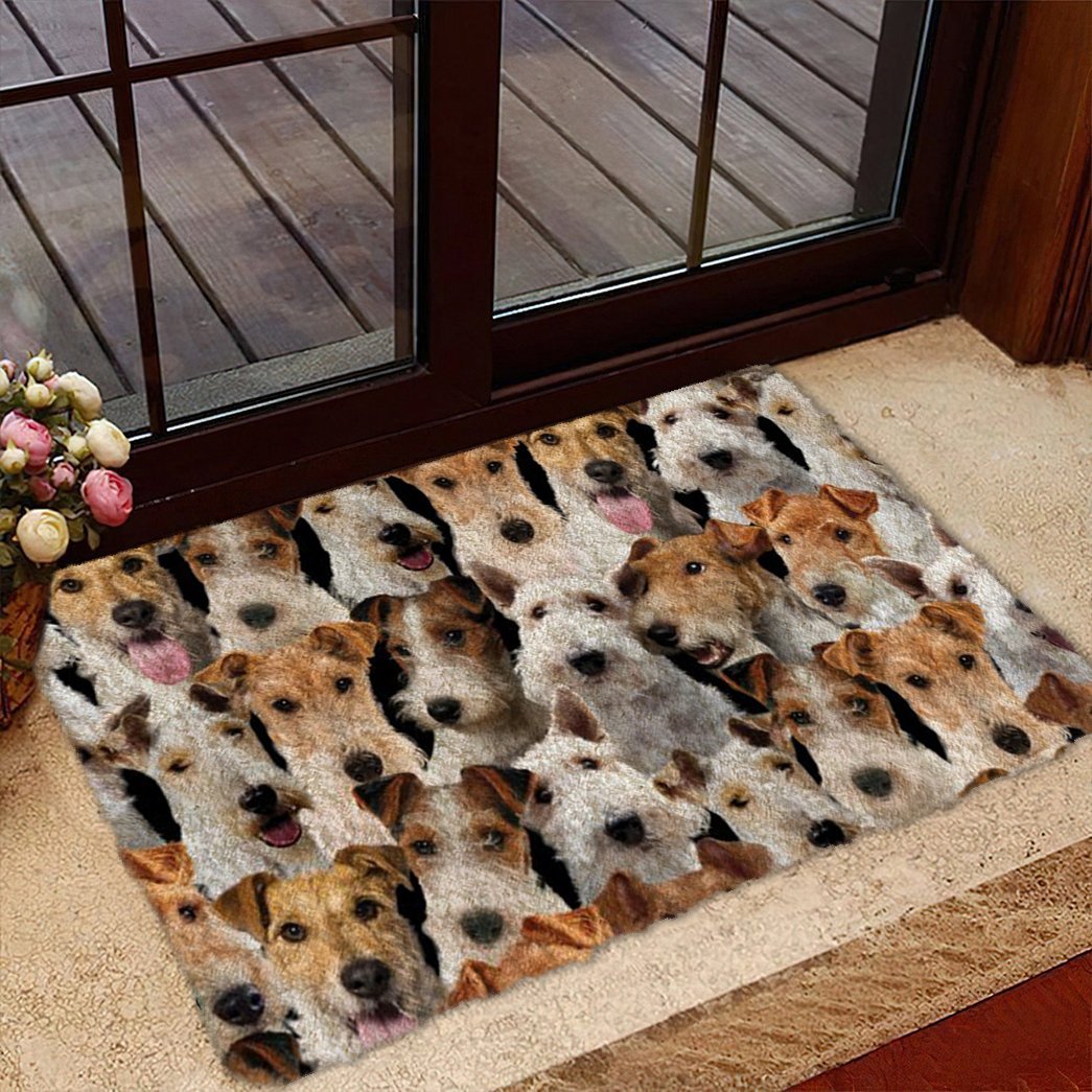 Tmarc Tee A Bunch Of Fox Terriers Doormat